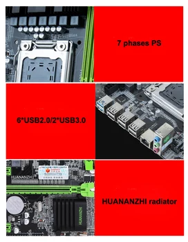 Nuolaida plokštė bundle HUANANZHI X79 6M LGA2011 motininę plokštę su PROCESORIUMI 