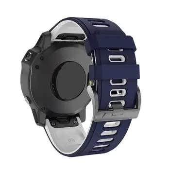 Sporto Silikono Watchband Wriststrap Garmin Fenix 6X 6 6S Pro 5X 5 5S Plius 3HR MK1 20 22 26mm EasyFit Greito Atleidimo wirstband