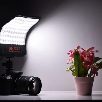 FalconEyes RX-8T 16W Mini LED Vaizdo Šviesos 5600K CRI94 Lankstus Audinys-kamera, Lempa, Dienos šviesos Splashproof Fotografijos Studija