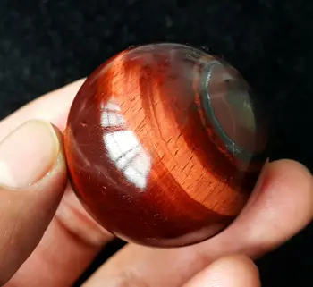 40-50g Poliruoto Natūralaus Raudona Tigro Akis sfera kvarco kristalo kamuolys