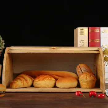 Natūralaus Bambuko namų ūkių saugyklos Duona Lauke Ekologiškas Virtuvės Kepimo Maisto produktų Laikymo Asamblėjos Atveju Reikia Virtuvė Namų Elementai
