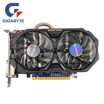 Originalus GIGABYTE GV-N75TOC-2GI Grafika Kortelės GTX750 GPU GDDR5 128Bit GTX 750 Ti 2GB Vaizdo plokštė Geforc Videocard Panaudota