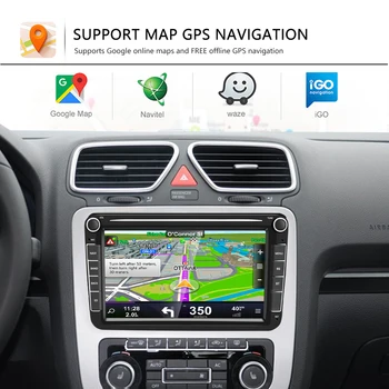 Podofo GPS Automobilio Multimedijos Grotuvas 
