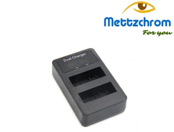 Mettzchrom Dual baterijų kroviklis Canon USB Dual baterijos kroviklis LP-E8 LP-E6 LP-E6N LP-E10 LP-E12 Kelionės Dual Įkroviklis