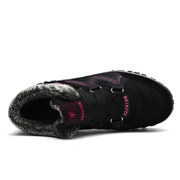 Super Šiltas Vyrų Žiemos batai, Unisex Kokybės Storiausias Sniego Batai Vyrams Šilti Neperšlampami Žieminiai Batai, vyriški Batai Su Kailiu