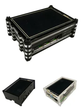 Naujas 3.5 Colių LCD Jutiklinis Ekranas w/ Case Heatsink už Aviečių Pi 4 B Modelis