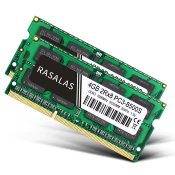 Rasalas Atminties RAM DDR3 4G Nešiojamas 1066 1333 1 600mhz SODIMM 1,5 V 1.35 V 204pin PC3 8500s 10600 12800 Memoria Ram DDR3