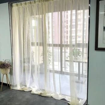 Šiuolaikinės spalvingas tiulio curtainstulle užuolaidų svetainė, miegamasis organza vienspalviai voile Viešbutis Apdailos Office curtainswp395T4