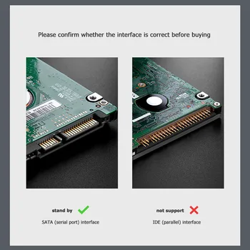 Lenovo S-03/S-02 2.5 colių HDD Atveju USB 3.0/3.1-SATA 3.0 Išorinį Kietąjį Diską Talpyklos 5Gbps/6Gbps HDD Talpyklos