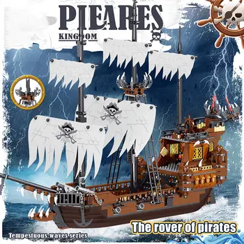 1171PCS Black Pearl Laivų Modelių Blokai Piratai Karibų Duomenys Plytų Švietimo Žaislai Vaikams Dovanos