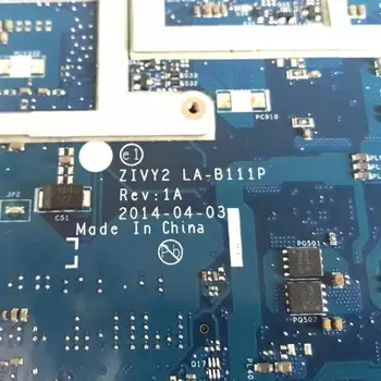ZIVY2 LA-B111P Nešiojamojo kompiuterio motininė plokštė Lenovo Y50 Y50P Y50-70 mainboard su I7-4720HQ/4710HQ GTX860M-4GB TESTUOTAS OK