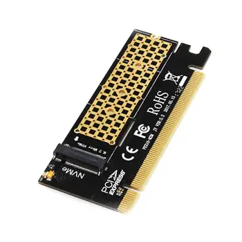 JEYI CoolSwift PCIE3.0 NVME Adapteris x16 PCI-E Visu Greičiu M. 2280 2 Aliuminio Lakštai Šilumos Laidumo Silicio Plokštelių Aušinimo