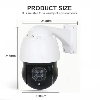 POE IP PTZ Kamera 5MP Super HD iki 2592 x 1944 Pan/Tilt 30x Zoom Speed Dome Kamerų, SONY CMOS 150M IR