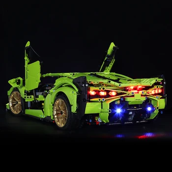 LED Apšvietimo Komplektas lego 42115 Lamborghini SIAN FKP37 (Tik LED Šviesos, be Bloko Komplektą)