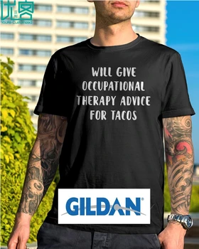 Duos darbo Terapijos Patarimai Tacos t-shirt 2020 metų Vasaros vyriški trumpomis Rankovėmis t-shirt