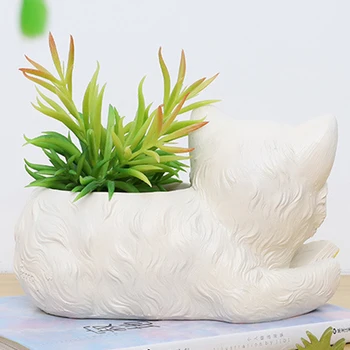 Šiaurės Stiliaus Mielas Dervos Kačiukas Modeliavimo Vazonas Kūrybos Animacinių Filmų Succulents Gėlių Bonsai Puodą Augalams, Vazos Apdaila Namo
