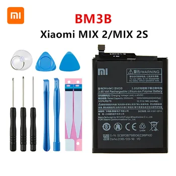 Xiao mi Originalus BM3B 3300mAh Baterija Xiaomi Mi SUMAIŠYKITE 2 /MIX 2S BM3B Aukštos Kokybės Telefoną Pakeisti Baterijas +Įrankiai