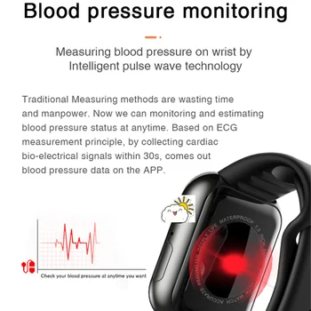 2020 m. Vyrai Moterys Smart Žiūrėti Vandeniui Kraujo Spaudimas Smartwatch Širdies ritmo Monitorius Miego Tracker Laikrodis Žiūrėti 