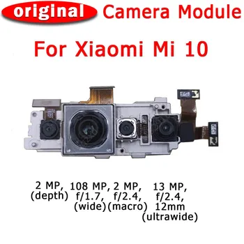 Originalus Galinis Galinė Vaizdo Kamera Už Xiaomi Mi 10 Mi10 Pagrindinis Susiduria Kamera Modulis Flex Kabelis Pakeitimo Atsarginės Dalys