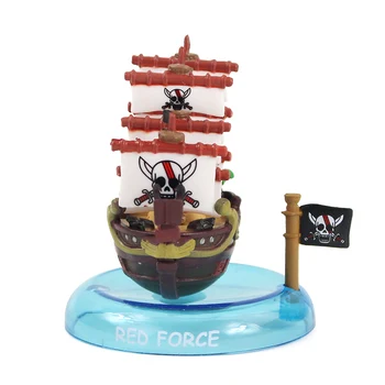 6pcs/rinkinys Piratų Laivas Pav Žaislai, Anime One Piece Piratu Laivu Tūkst. Saulėtas Vyksta Linksmų PVC Modelis Lėlės