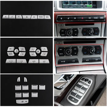 Automobilio Centrinio Kontrolės Multimedijos Mygtukas Lipdukai Oro Kondicionavimo sistema Mygtuką Lipdukai Jaguar XF (2012-m.) Interjero Priedai