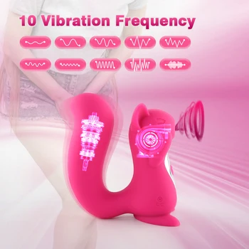 Voverė Formos Lyžis Klitorio Stimuliatorius Vibratoriai Kalba Gyvis Spenelių Makšties Vibratorius Moterims Masturbator Čiulpti Sekso Žaislai