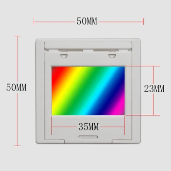 Difrakcijos gardelės 600lines 1mm Optinis mokymo eksperimentas Perdavimo grotelėmis Spektrofotometru Pritaikoma