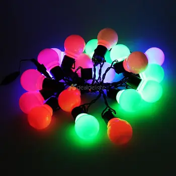 5M 20pcs 5CM Didelis Kamuolys Led String Light Black Vielą Lauko Kalėdinė Girlianda Pasakų String Sodo Žvaigždžių Šviesos 110V, 220V