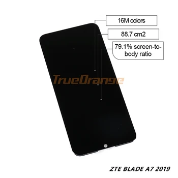 Juoda 6.09 colių ZTE Blade A7 2019 P963F02 LCD Ekranas Ir Touch Ekranas skaitmeninis keitiklis Jutiklių montavimas Įrankiai ZTE A7 LCD