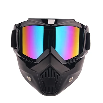 Retro motociklų Profesionalus šalmas atidaryti veido šalmas, Akiniai Kaukė Vintave kaukė cross šalmas, akiniai Moto Capacete Kasko Casque