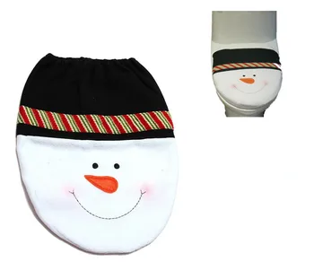 3 Stiliaus Pasirinkimas 1 Vnt Sniego Klozeto Dangtis Mielas Vonios Tualeto Dangčio Naujųjų Metų Kalėdos Kalėdinė Dekoracija