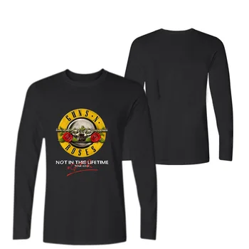Ginklai ir Rožės t shirt Mens pavasarį, rudenį marškinėlius Vyrų Roko grupe t-shirt Hip-Hop 4XL t marškinėliai topai prekės rūbai Guns N Rose