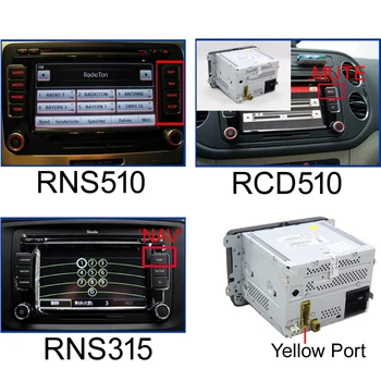 RGBS LAUKE Adapteris Antrinėje rinkoje Galinio vaizdo Kamera CVBS / AV Į RGB Konverteris Adapteris Skirtas VW Volkswagen RCD510 RNS510 RNS315