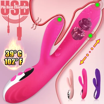 Abdo Triušis Dildo Vibratorius Orgazmas Suaugusiųjų Žaislai USB Įkrovimo Galingas Masturbacija Sekso Žaislas Moterims Vandeniui suaugusiųjų Sekso produktas