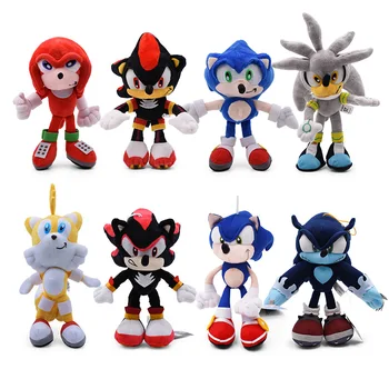 10 Stilius Sonic Žaislai 19-31cm Sonic Šešėlis Amy Rose Uodegos Knuckles Pliušiniai Žaislai, Minkšti Kimštiniai Peluche Lėlės Dovana Vaikams 