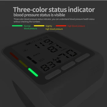 Riešo Slėgio Kraujo Smart Elektroninis Skaitmeninis Nešiojamas BP Stebėti Sphygmomanometer Naudoti Namuose, Kamertonas ' Kraujo Slėgio Matuoklis