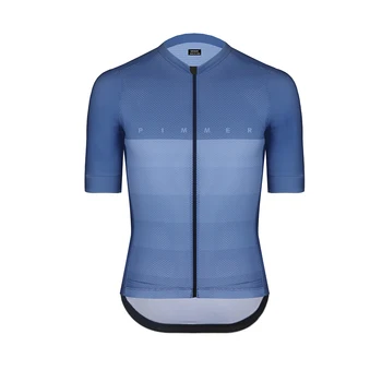 Pimmer 2019 m. vasarą alpinistas Lengvas dviračių džersis trumpas rankovės dviračiu dėvėti karščiausių dienų važiuoti mėlyna pilka