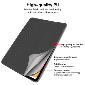FONKEN PU Odos Atveju iPad Pro11 2020 Padengti Kelių Kartų Stovas Skirtas iPad Pro12. 9 2020 Atveju TPU Silikono Minkštas Atgal Tablet Atveju