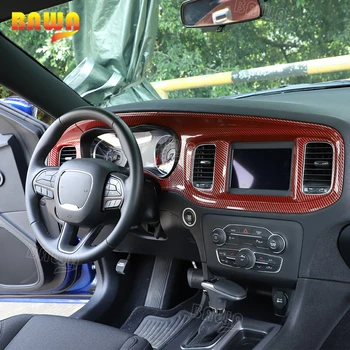 BAWA Centro Kontrolės Prietaisų skydelis Apdailos Dangtelį Konsolė Skydelyje ABS Lipdukai Dodge Įkroviklis+