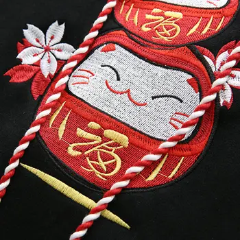 Žiemos 2020 Naujas Mielas Fuwa Siuvinėjimo Gobtuvu Palaidinės Prarasti Storo Aksomo Kinų Stiliaus Hoodies Moterų Megztinis 2011144