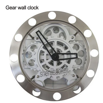 Namo Sienos montuojamas apskrito Pavarų sieninis laikrodis Šiuolaikinės mados kūrybinės asmenybės Skaitmeniniai laikrodžiai sieniniai laikrodžiai išpjovą pavarų laikrodis
