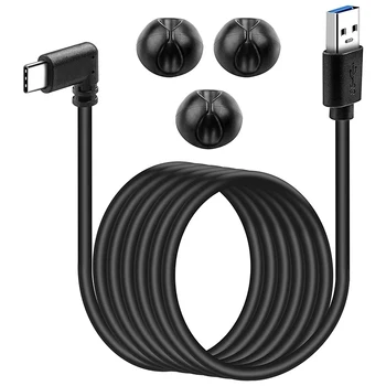 Už Oculus Quest Link Cable 13FT(4M) USB 3.2 G1 90 Laipsnių Kampu C Tipo su USB Tipo Didelės Spartos Duomenų Perdavimas