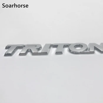 3D Sidabro spalvos Logotipas, Emblema Triton Už 