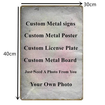 20x30cm Derliaus Metalo Ženklai 15x30cm Custom License Plate Pritaikyti Apnašas Individualų Tapyba Metalo Plakatas Dropshiping Tapetai