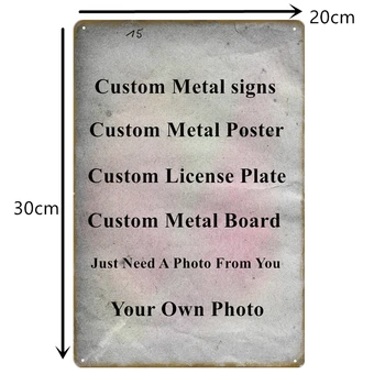20x30cm Derliaus Metalo Ženklai 15x30cm Custom License Plate Pritaikyti Apnašas Individualų Tapyba Metalo Plakatas Dropshiping Tapetai