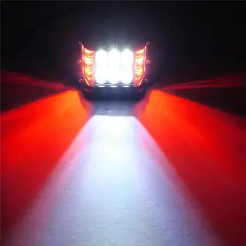 2vnt 90 W Šalutinį Šaudyklės Ankščių Combo LED Darbo Šviesos Strobe Lempa, Automobilis Led Juosta Vairavimo Rūko žibintų Optikos ATV, SUV Visureigis Sunkvežimiai