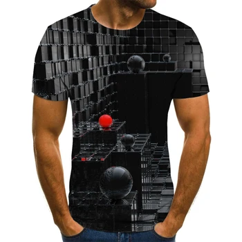 3DT marškinėliai vyrams ir moterims psichodelinio T-shirt spausdinimas, galvos svaigimas, T-marškinėliai atsitiktinis juodoji skylė spausdinimo black T-shirt
