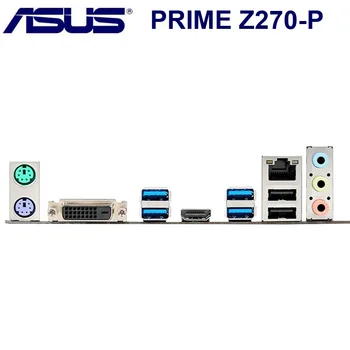 Asus PRIME Z270-P pagrindinės Plokštės Intel Z270 LGA 1151 DDR4 64GB PCI-E 3.0 Originalus Stalinis Z270 Mainboard DDR4 Core i7/i5/i3 1151