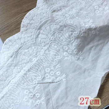 24 cm pločio ir medvilnės nėriniai siuvinėjimo nėrinių audinio metmenų megztų drabužių priedai 