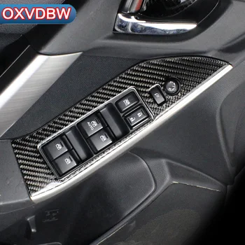 Dėl Subaru Forester SJ priedai lango kėlimo valdymo skydas papuošti anglies pluošto, automobilių vidaus apdailos lipdukai 20131417
